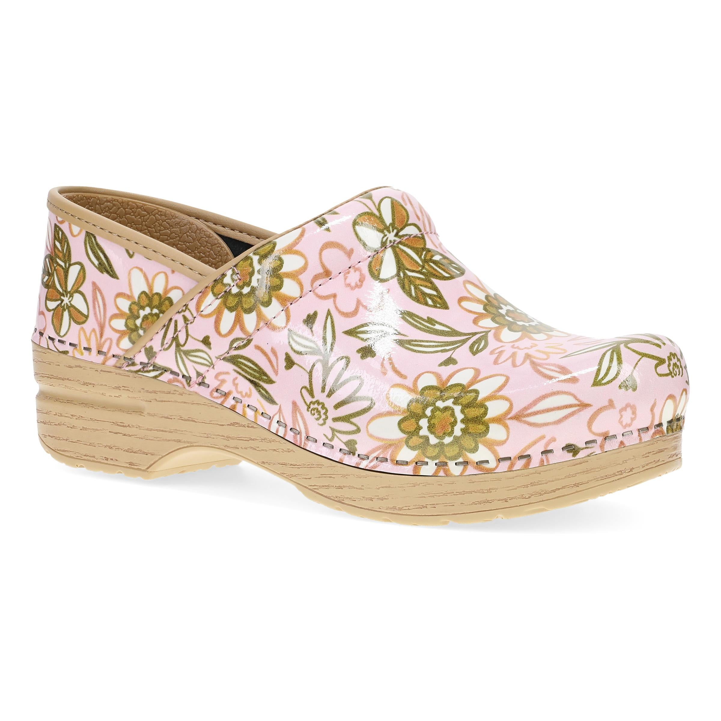 Stylish Floral Patent Handbag for Professionals