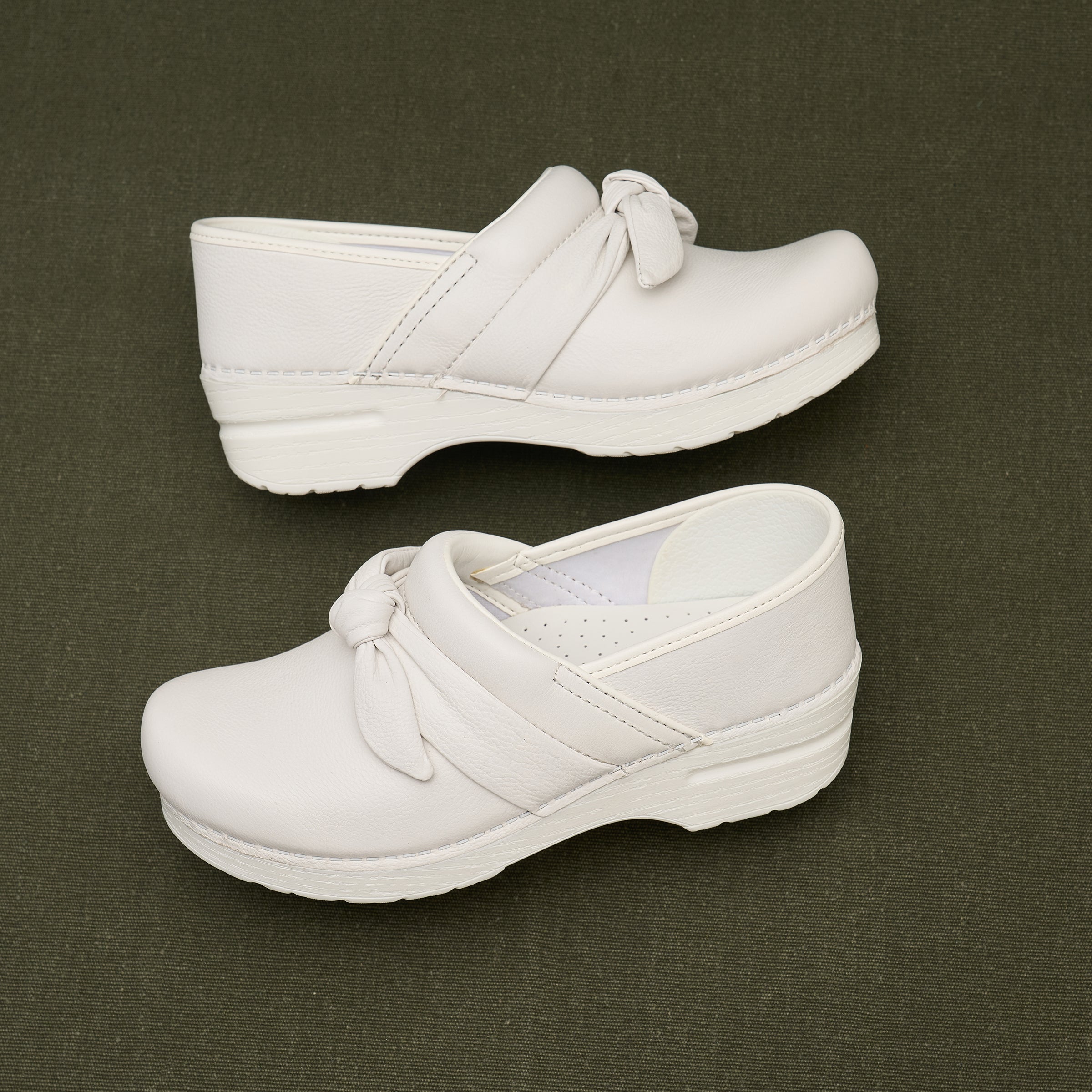 Premium White Nappa Leather Pro Bow
