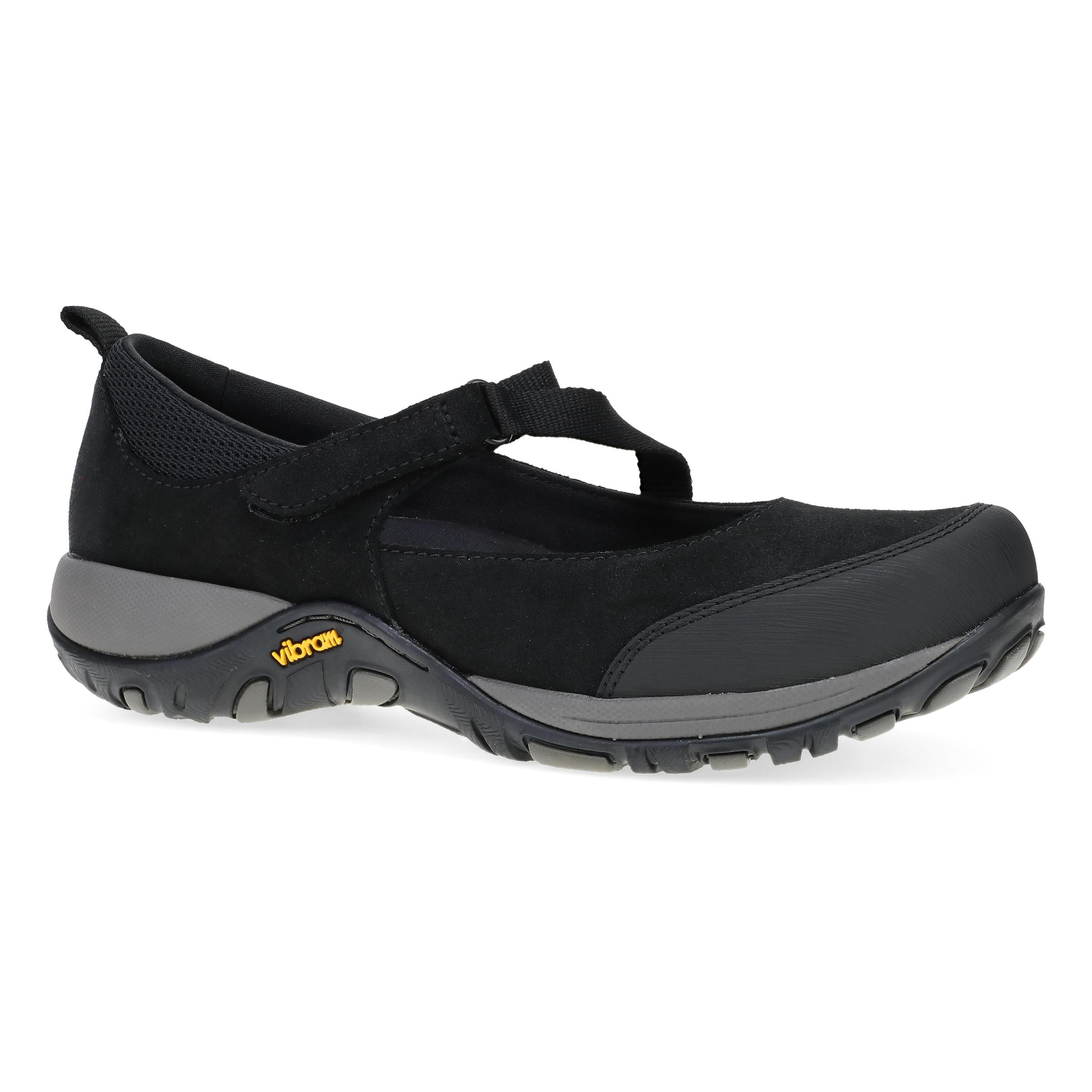 Black Burnished Suede Shoes by Primrose