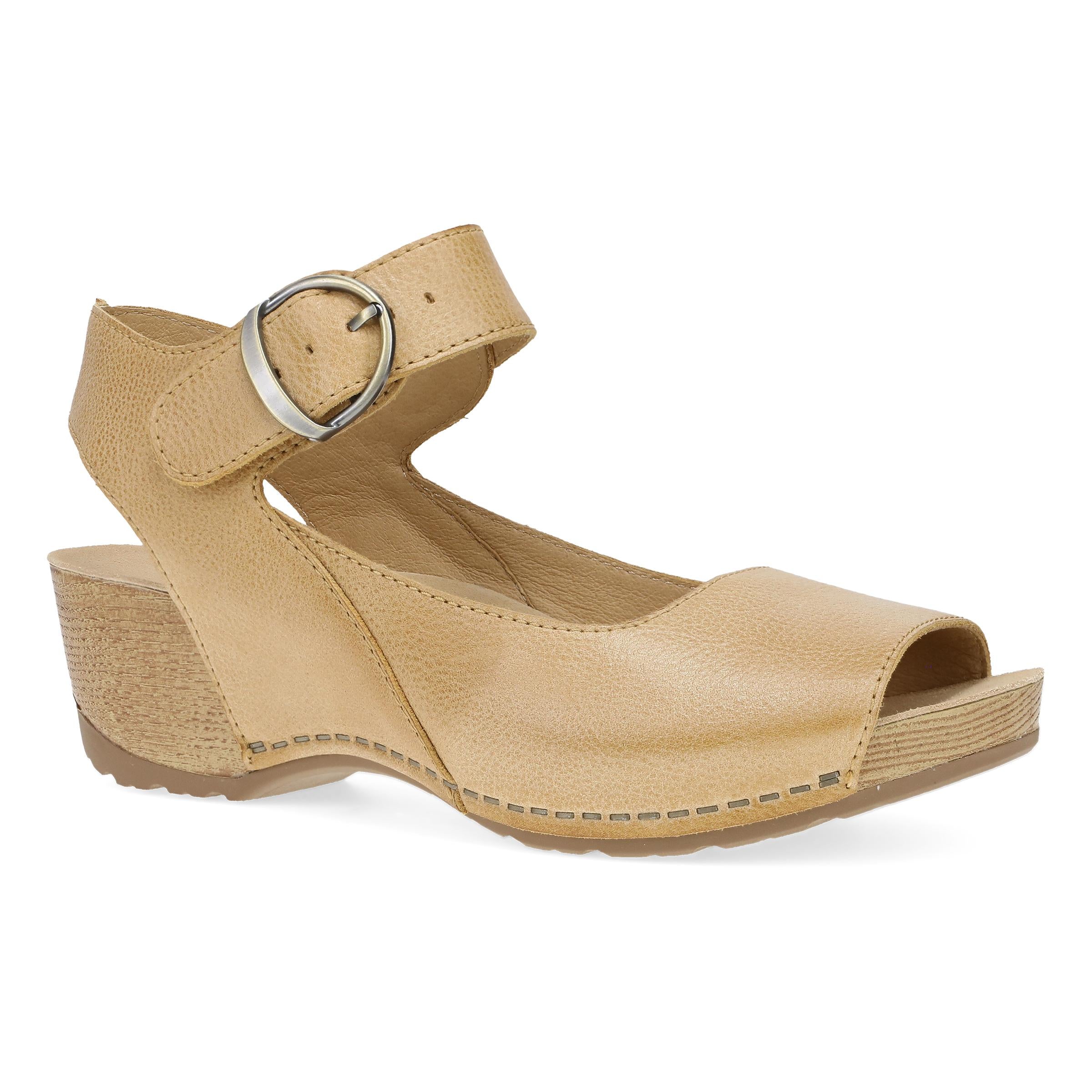 Tiana Milled Burnished Tan Leather