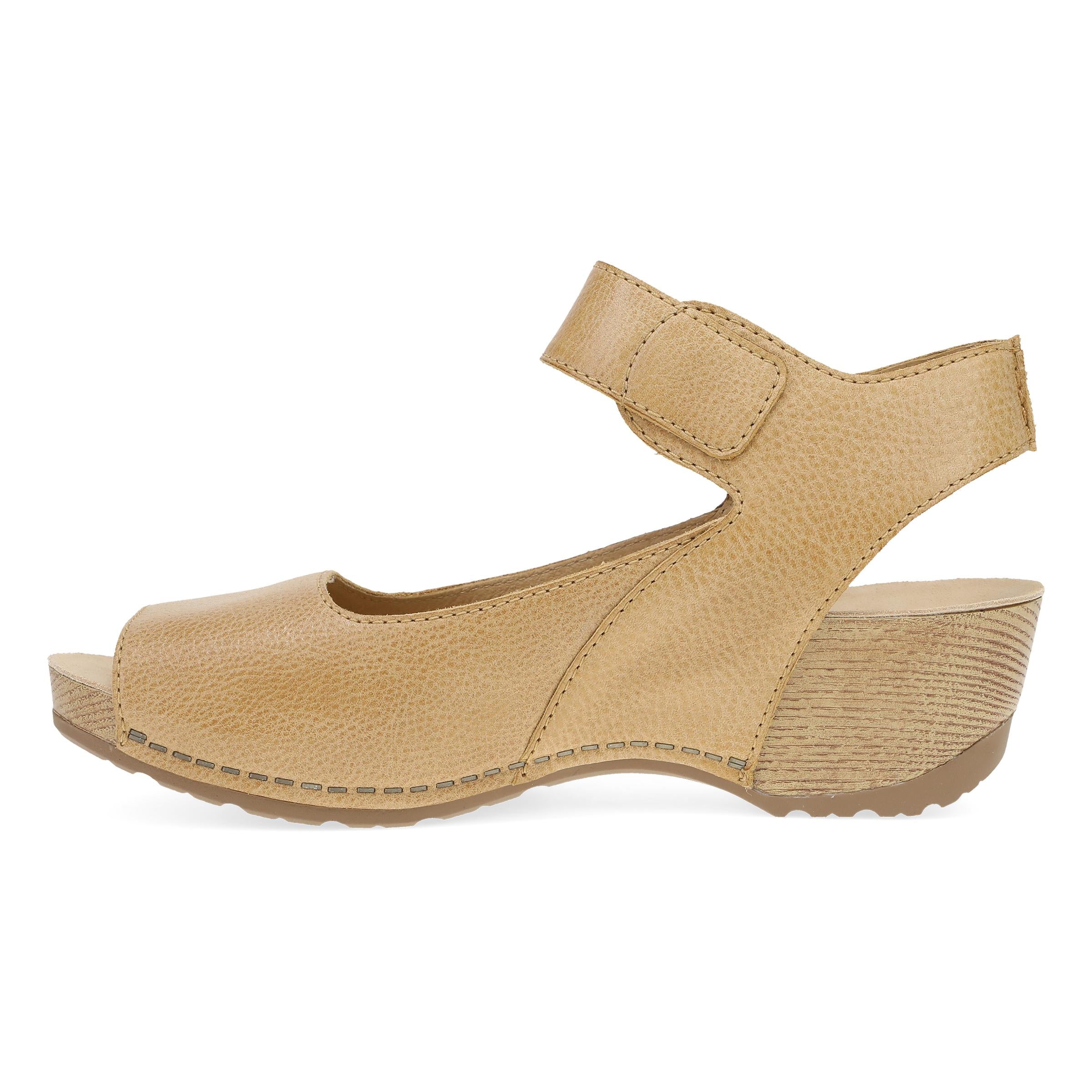 Tiana Milled Burnished Tan Leather