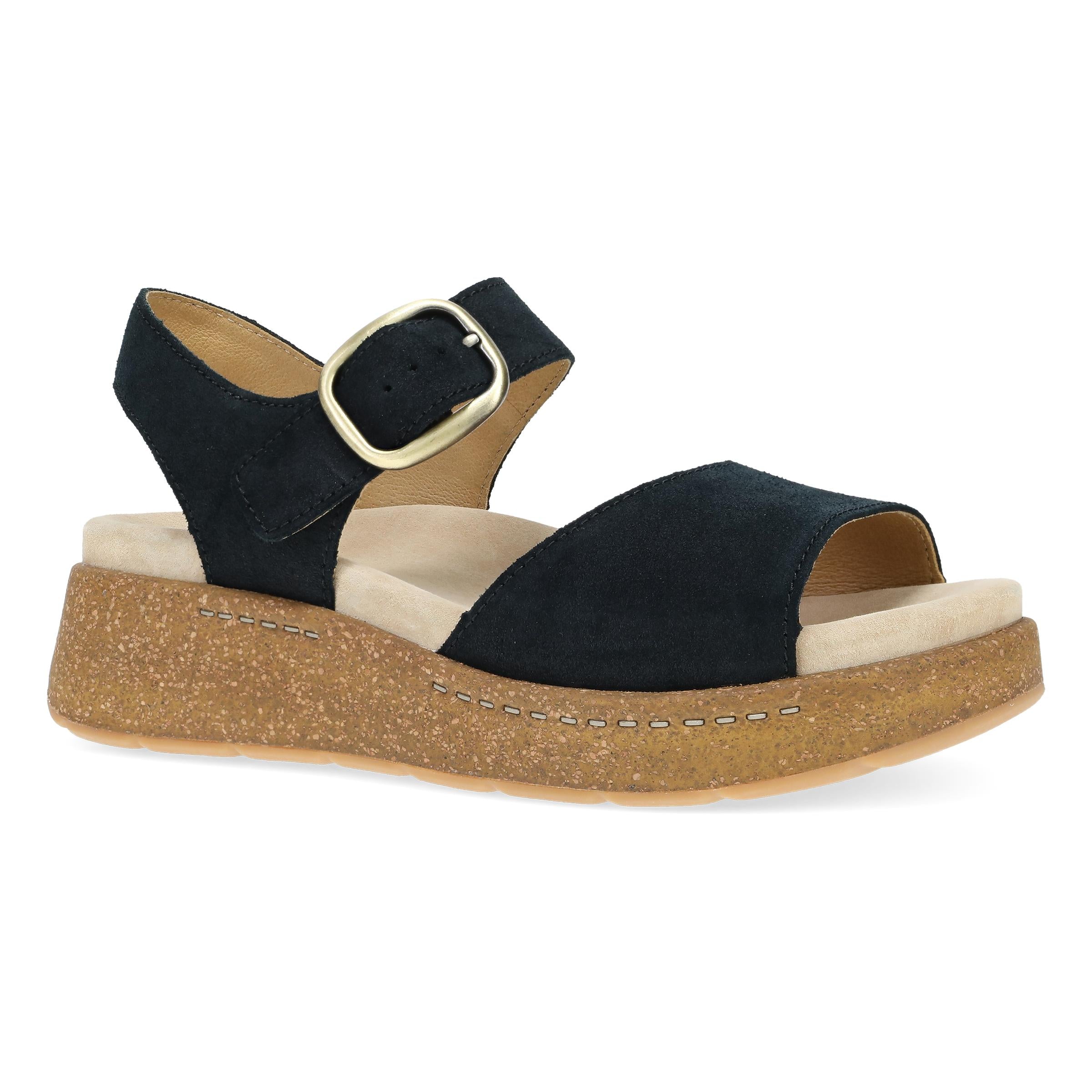 Black Burnished Suede Bianca