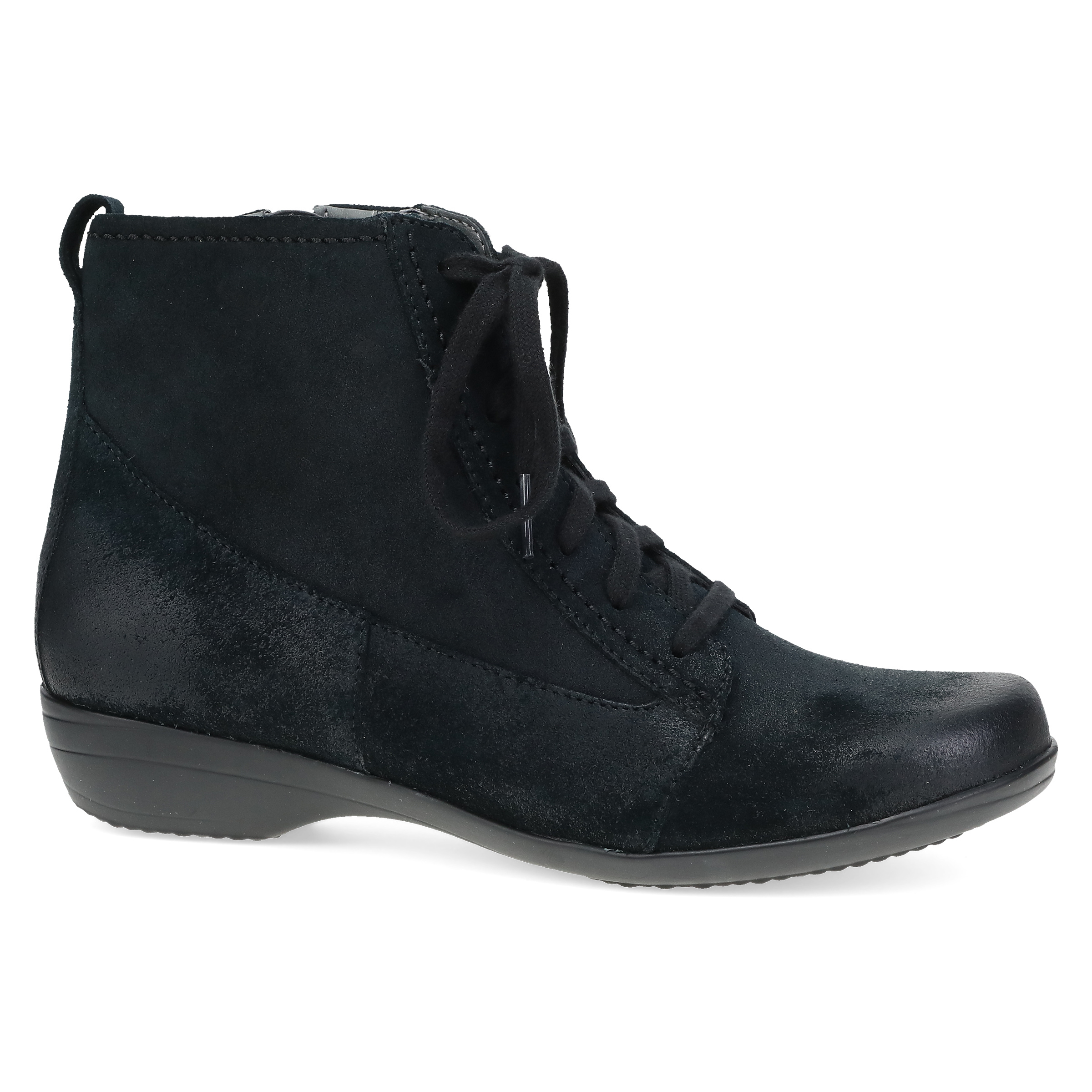 Fergie Suede Boots in Burnished Black