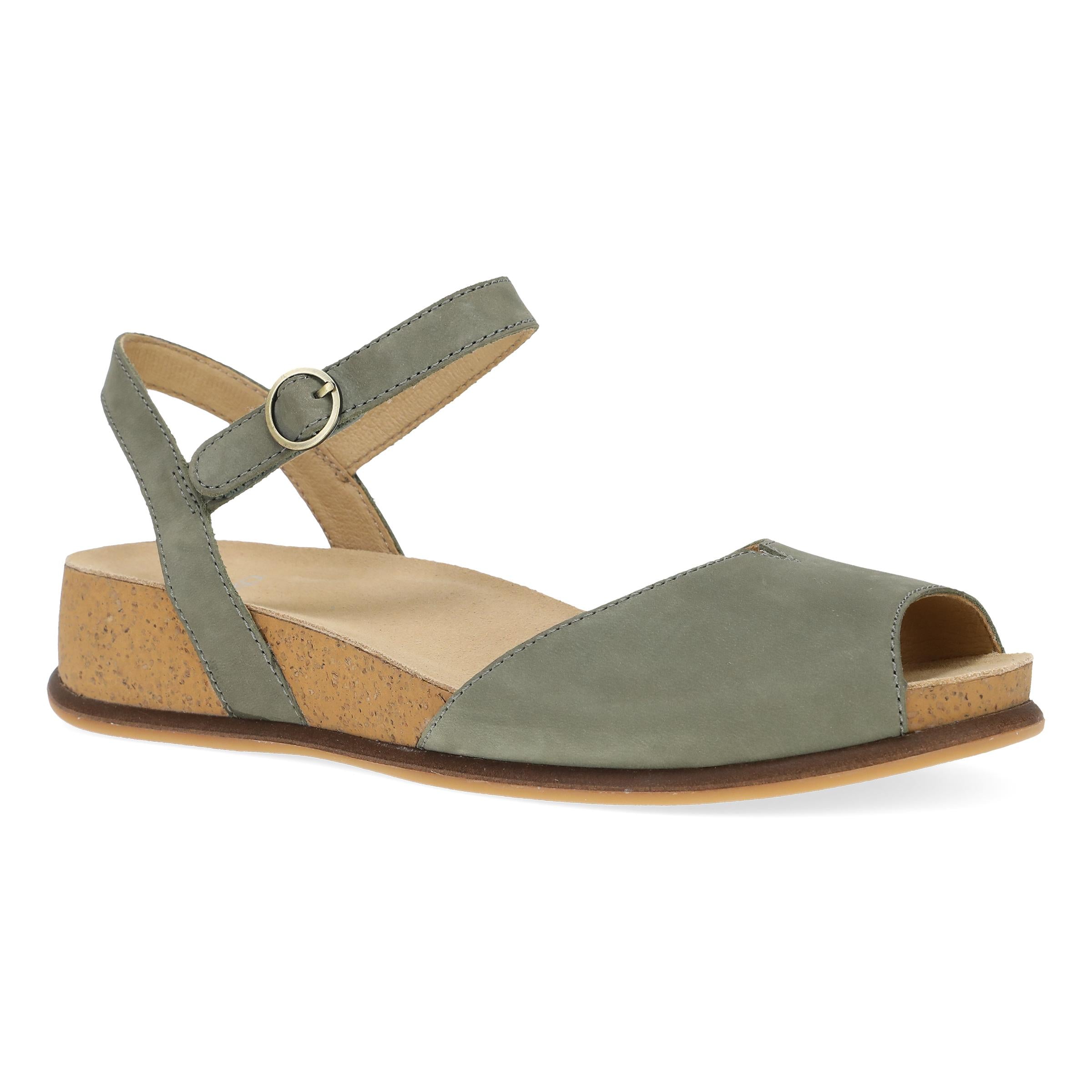 Cass Sage Milled Nubuck Leather for Crafting