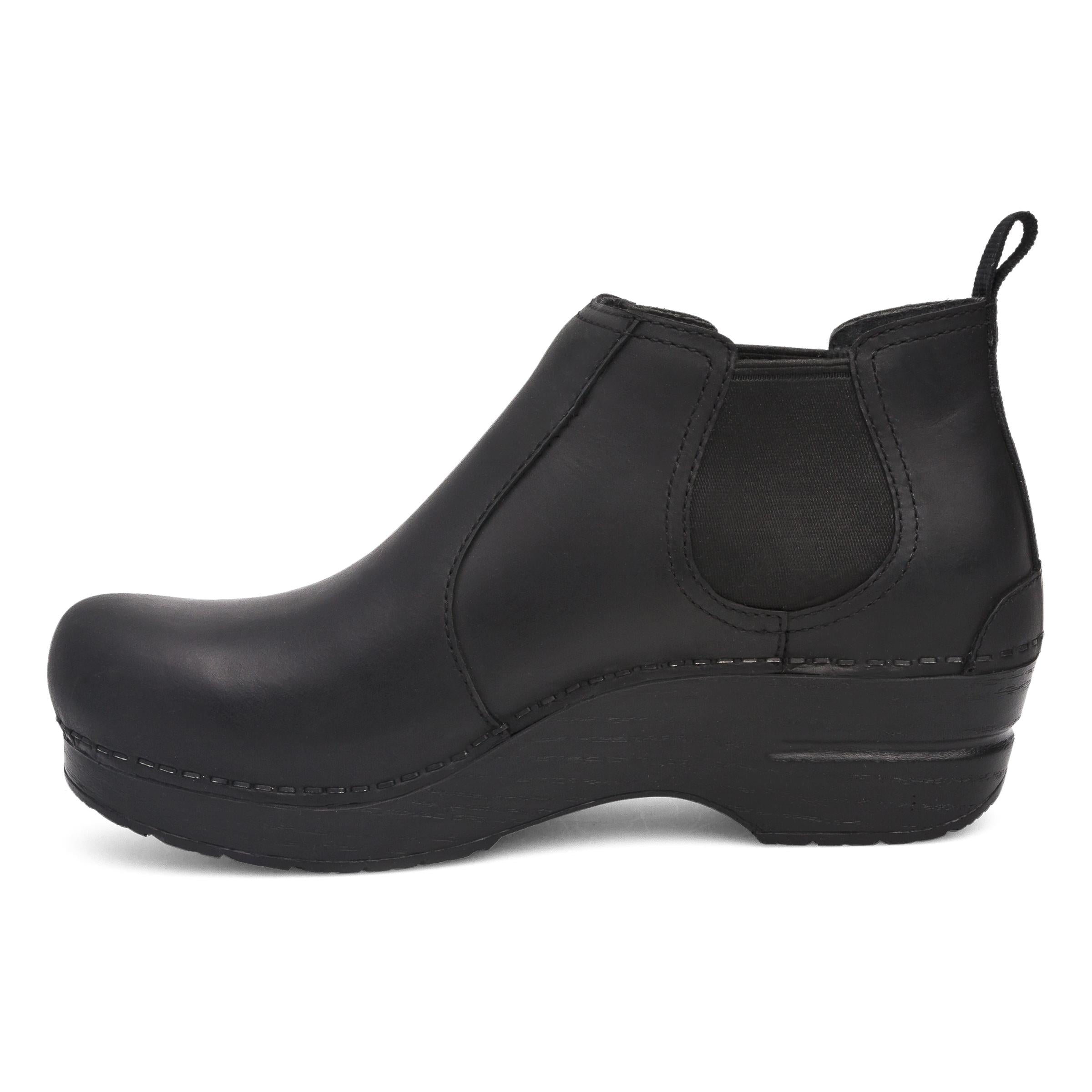 Frankie Black Oiled Leather Boots for Men