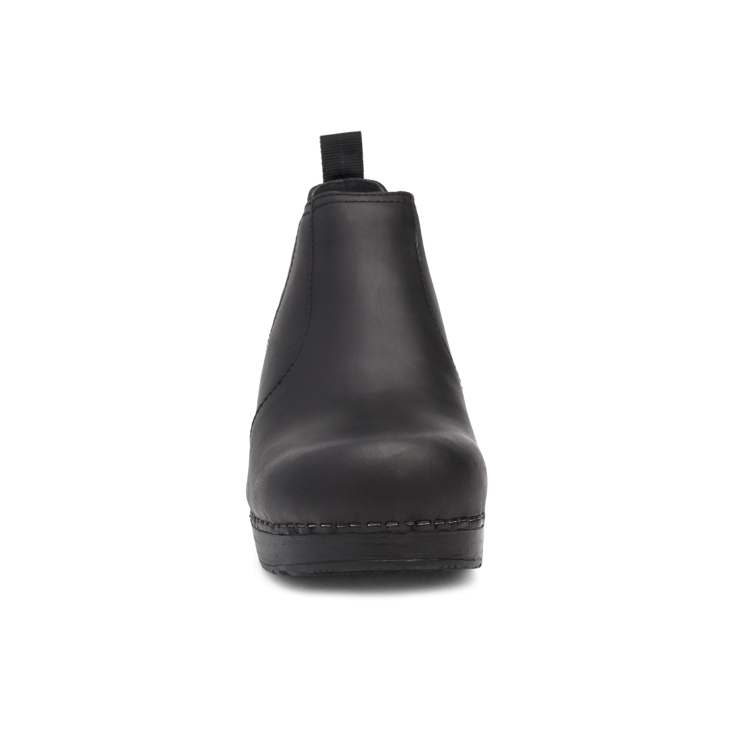 Frankie Black Oiled Leather Boots for Men