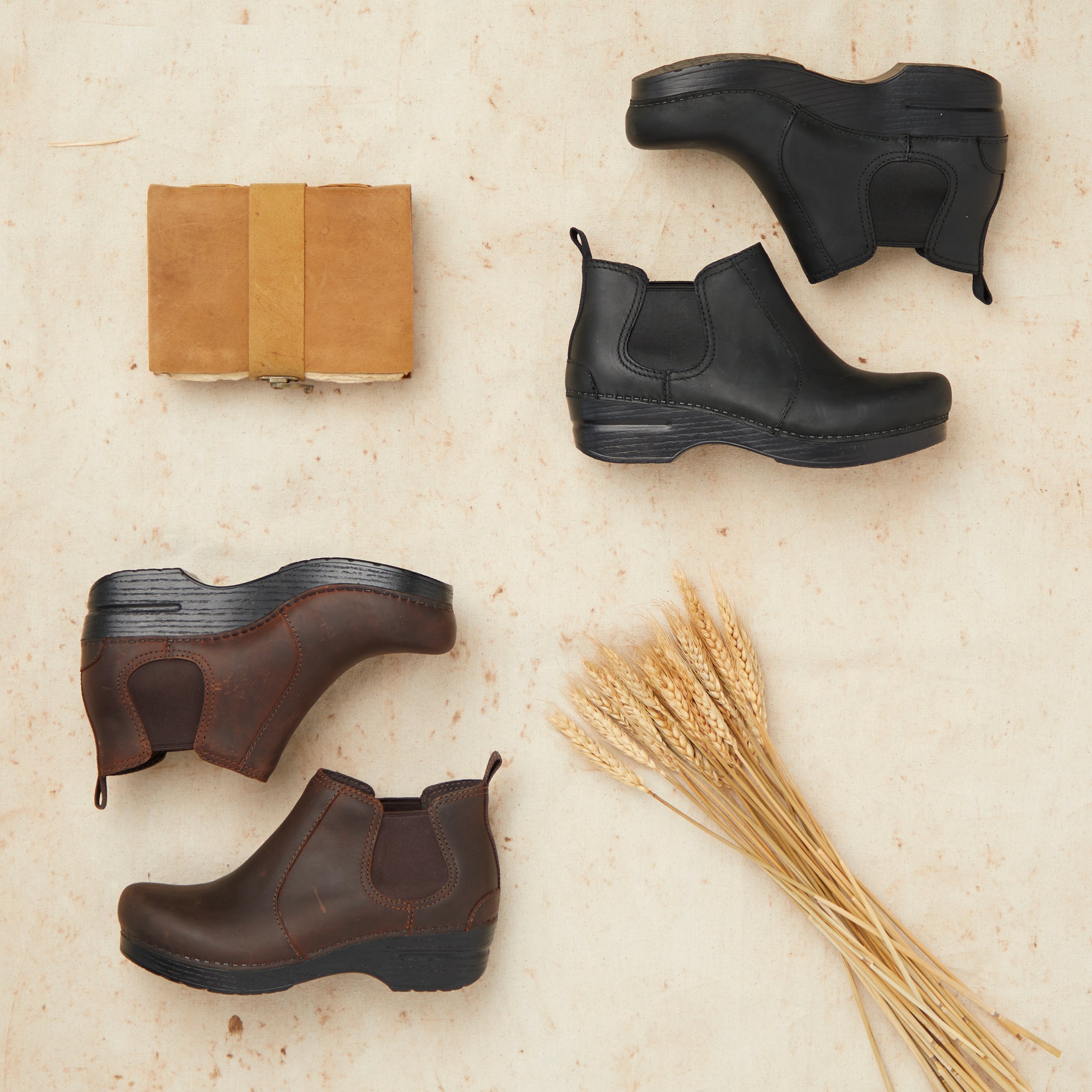Frankie Black Oiled Leather Boots for Men