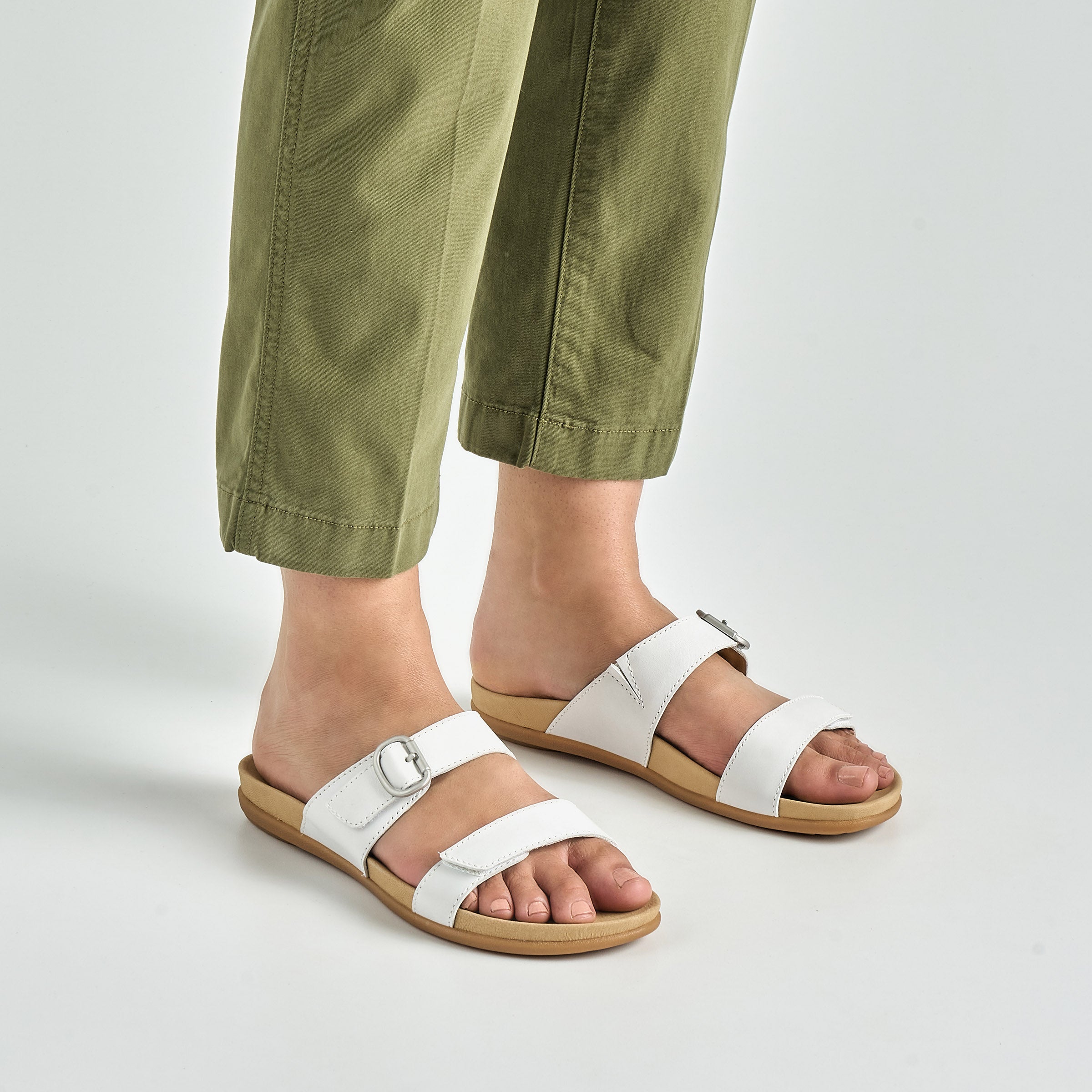 Justine White Full Grain Leather