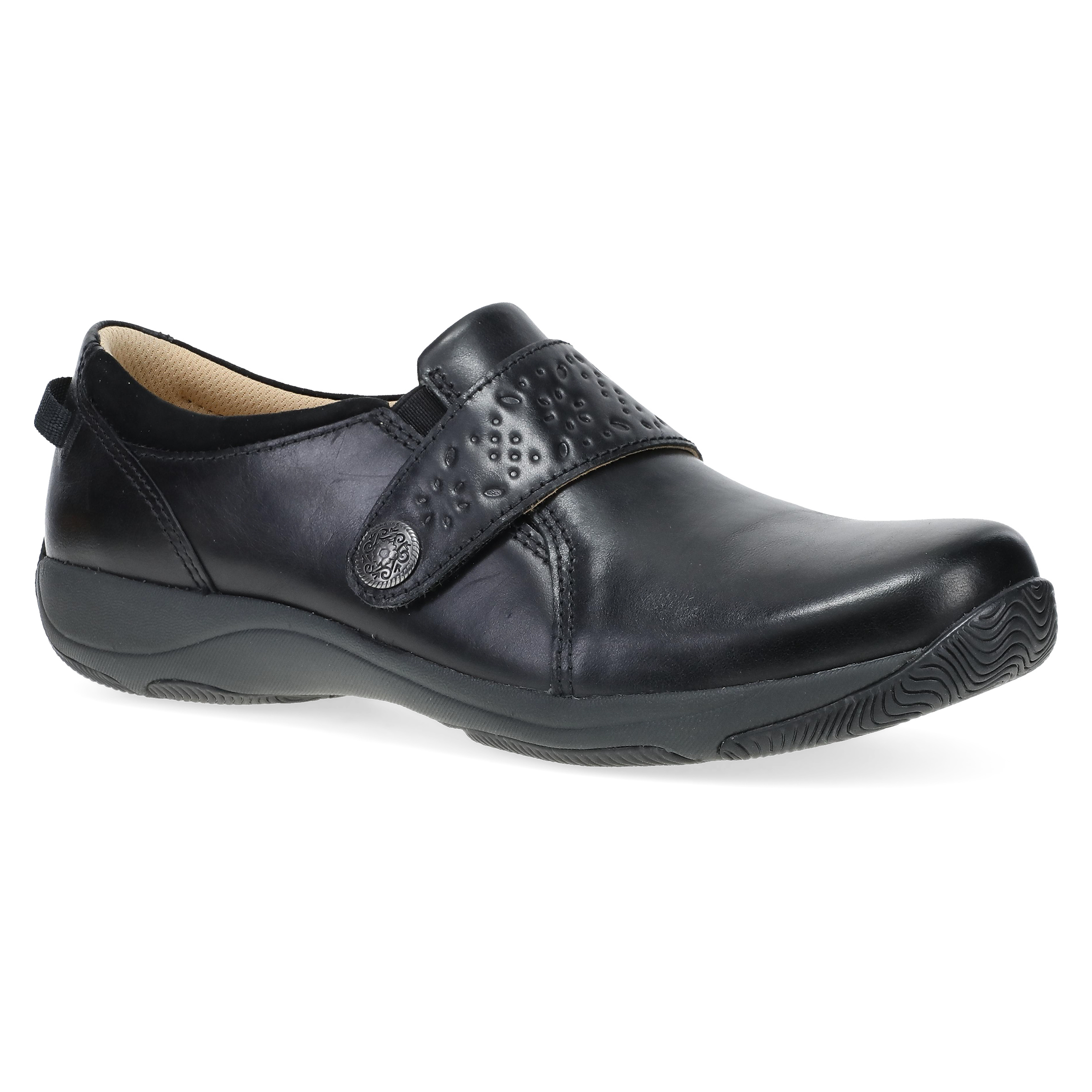 Black Waxy Burnished Leather by Sallie
