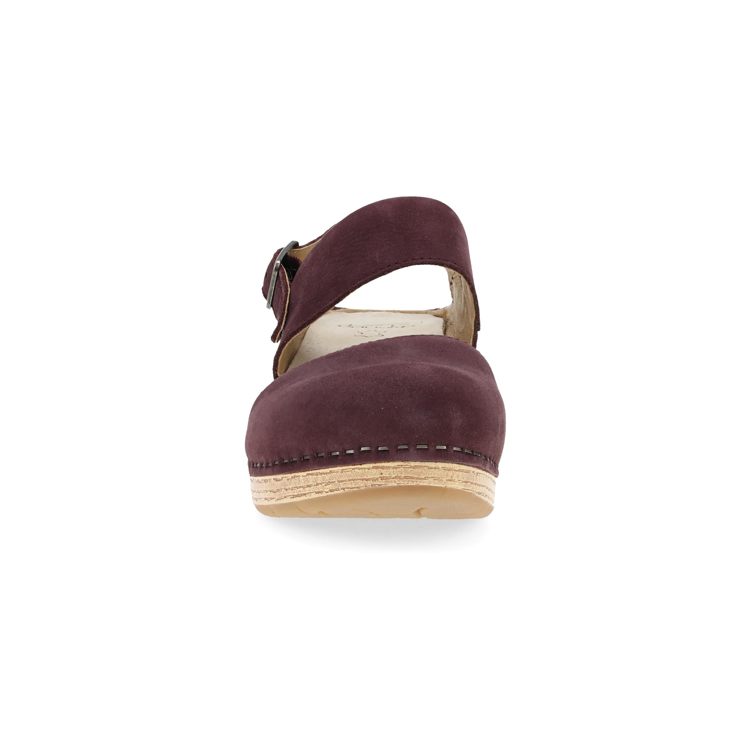 Lucia Nubuck Fig Milled Leather