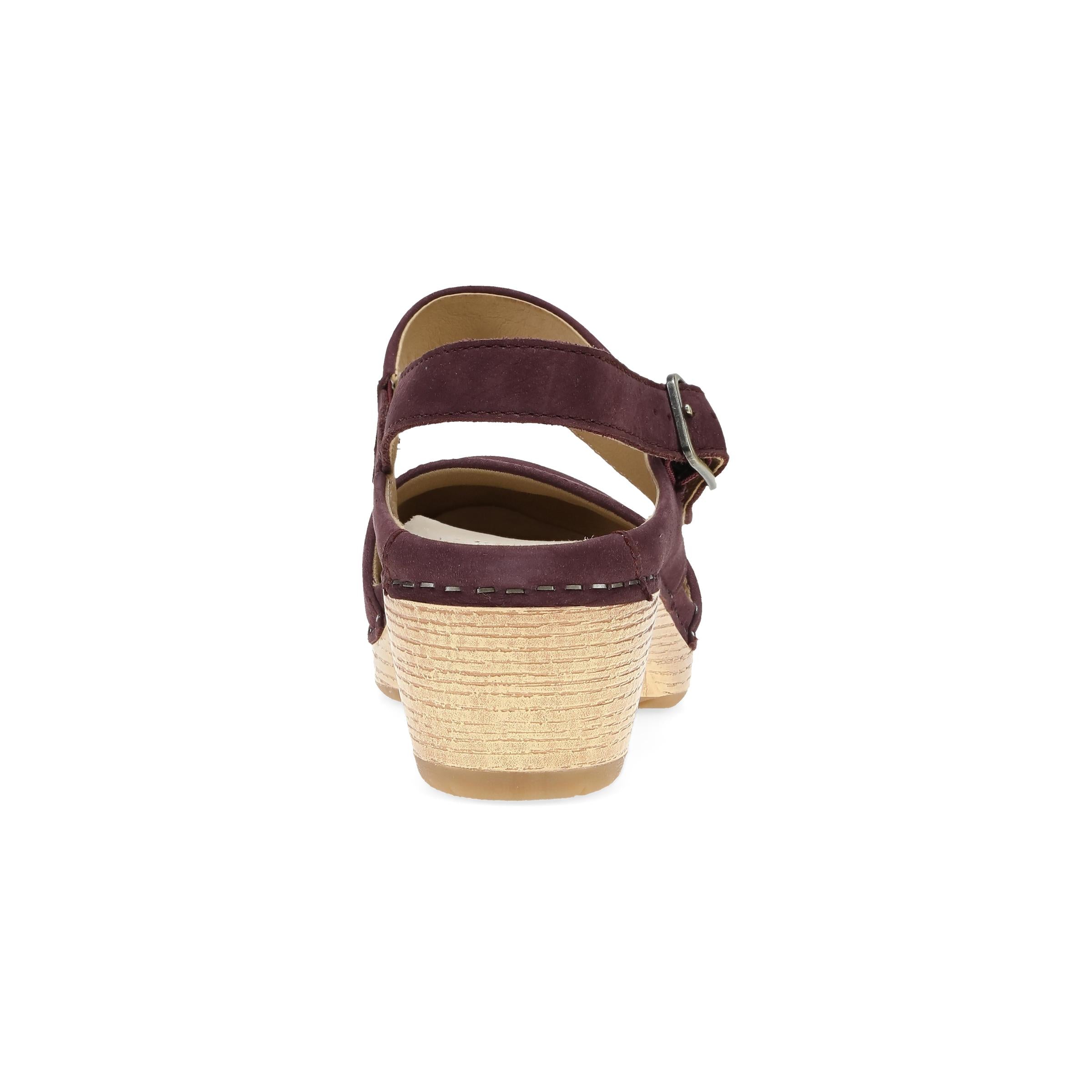 Lucia Nubuck Fig Milled Leather