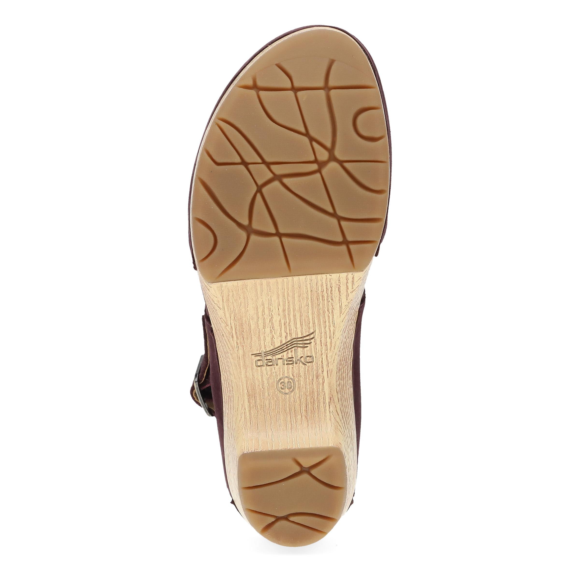 Lucia Nubuck Fig Milled Leather