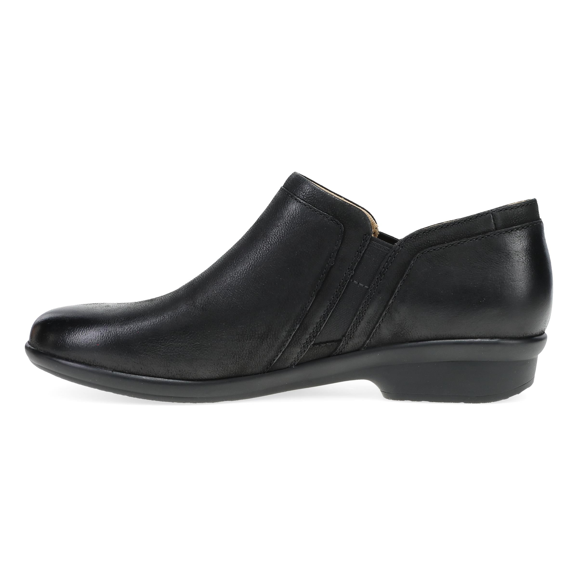 Black Burnished Nubuck Leather