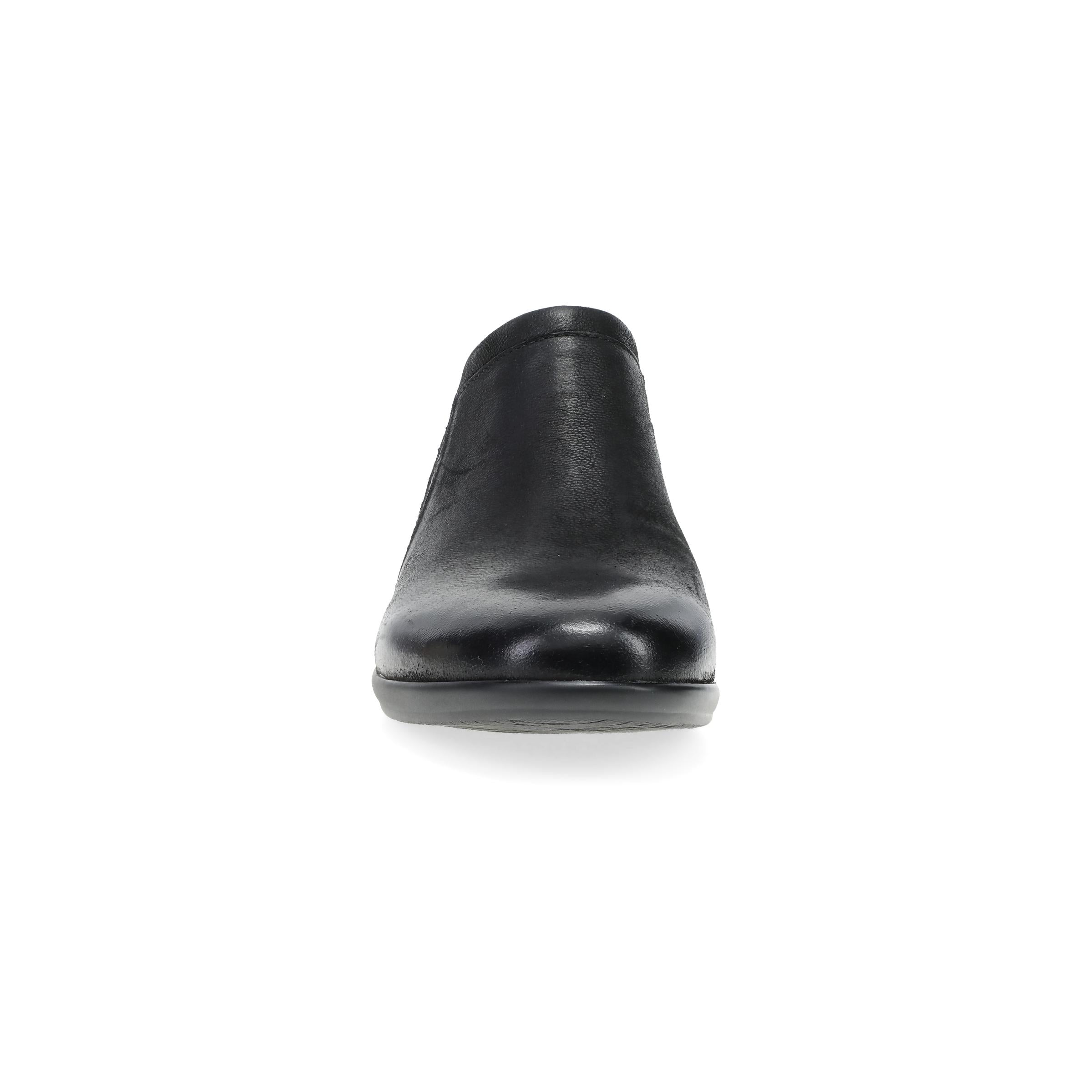 Black Burnished Nubuck Leather