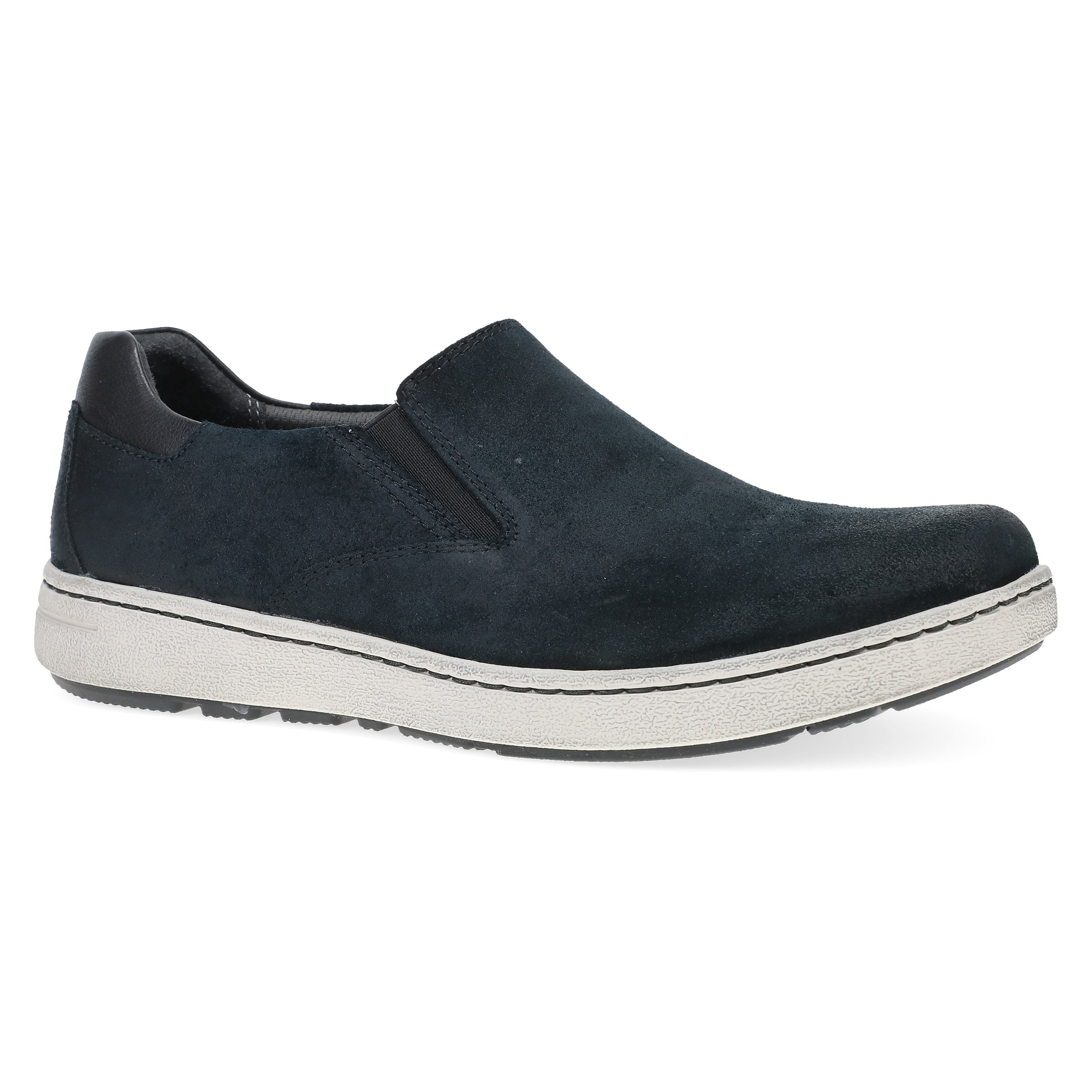 Black Burnished Suede Shoes by Trent