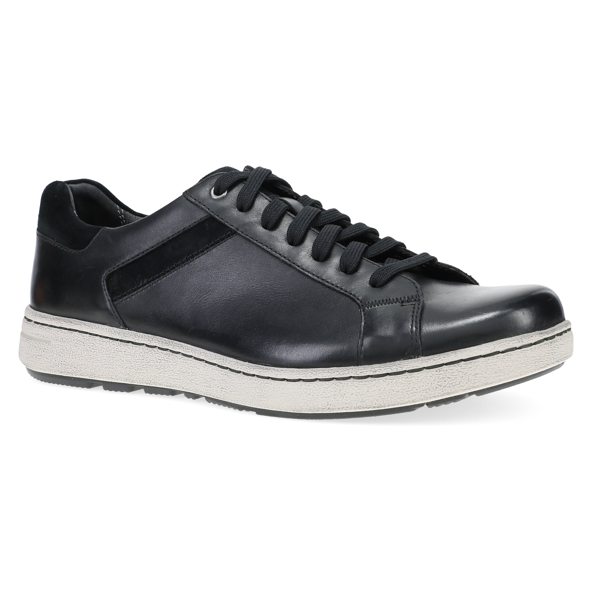 Trevor Black Burnished Calf Leather Shoes