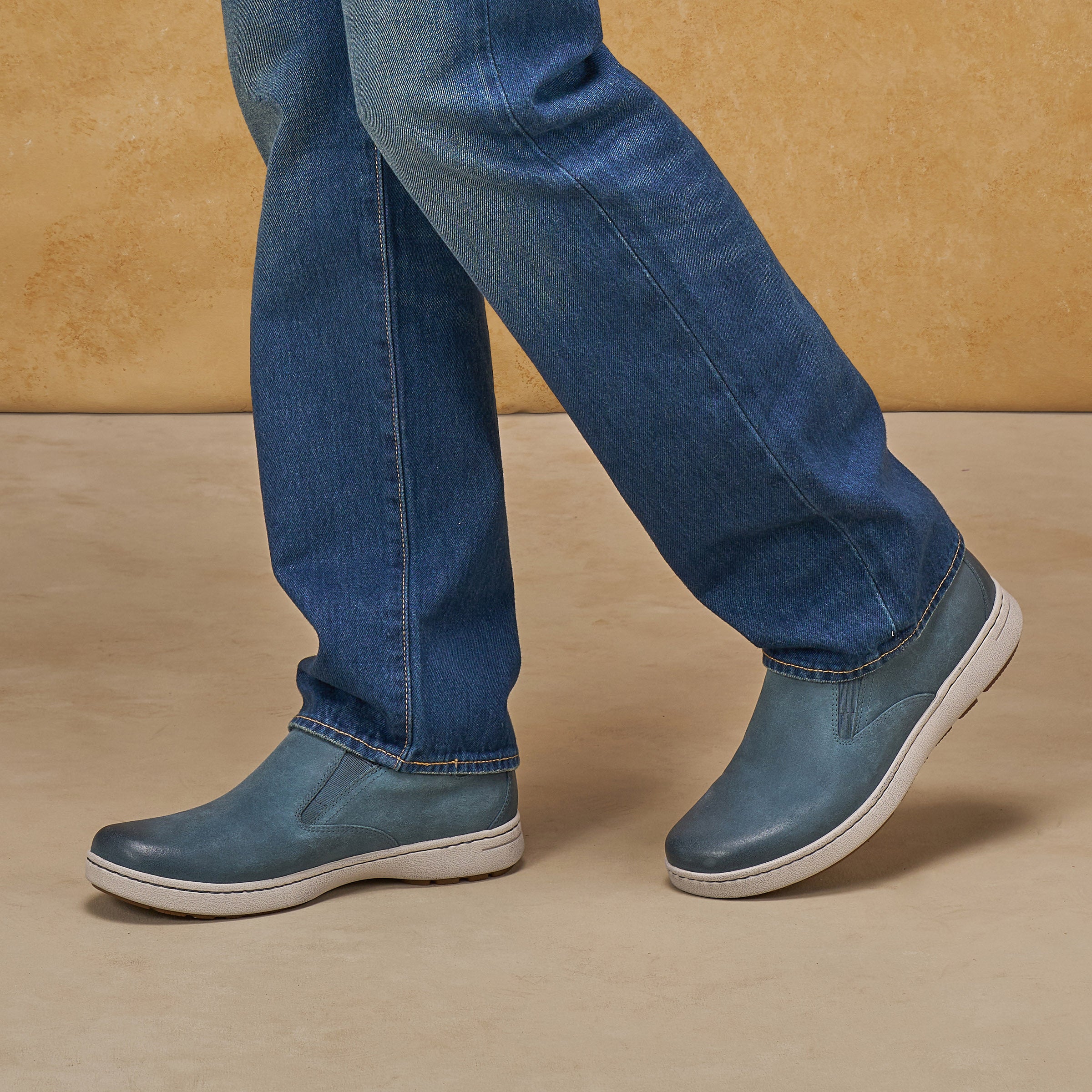 Trent Burnished Suede Denim Jacket