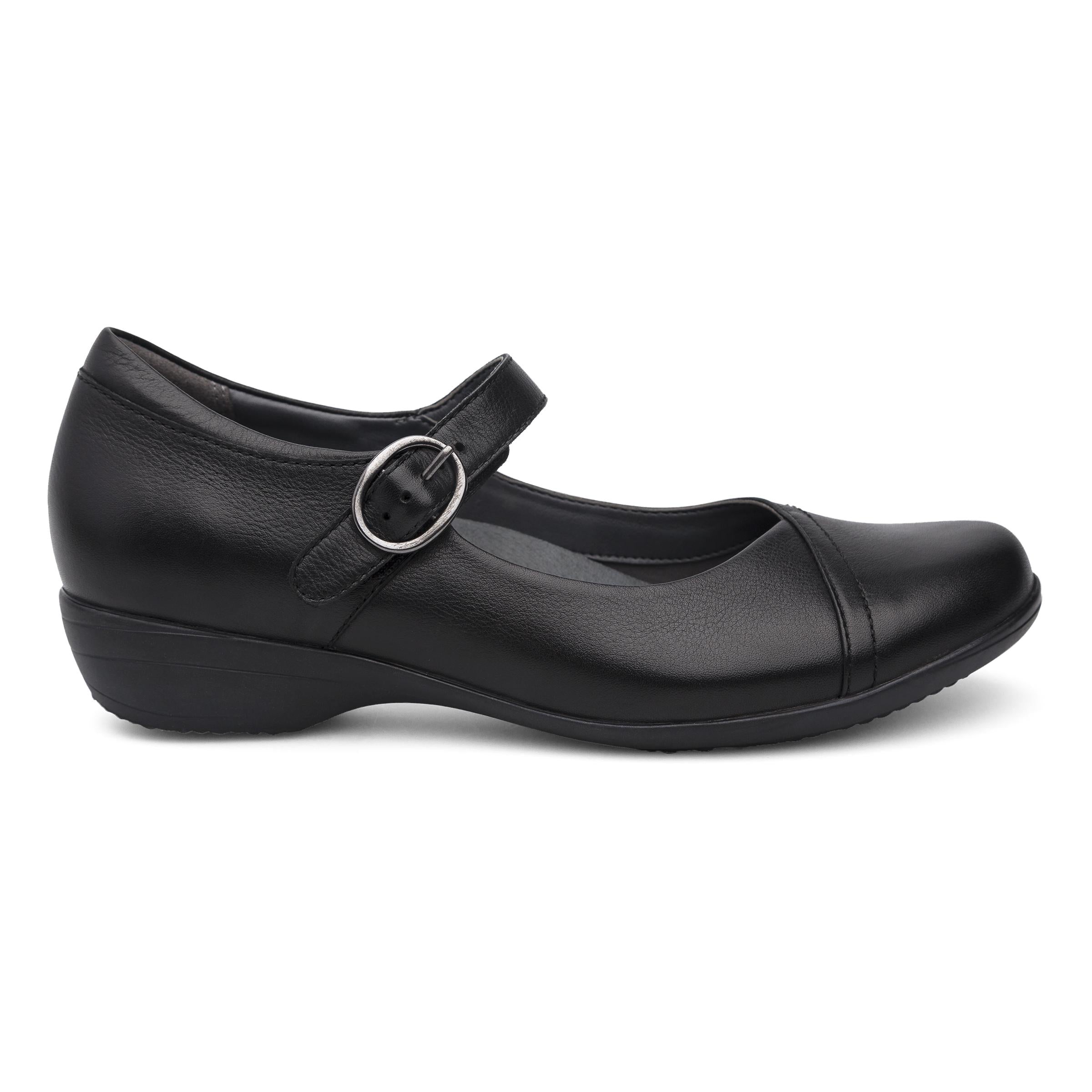 Fawna Wide Black Nappa Leather Belt