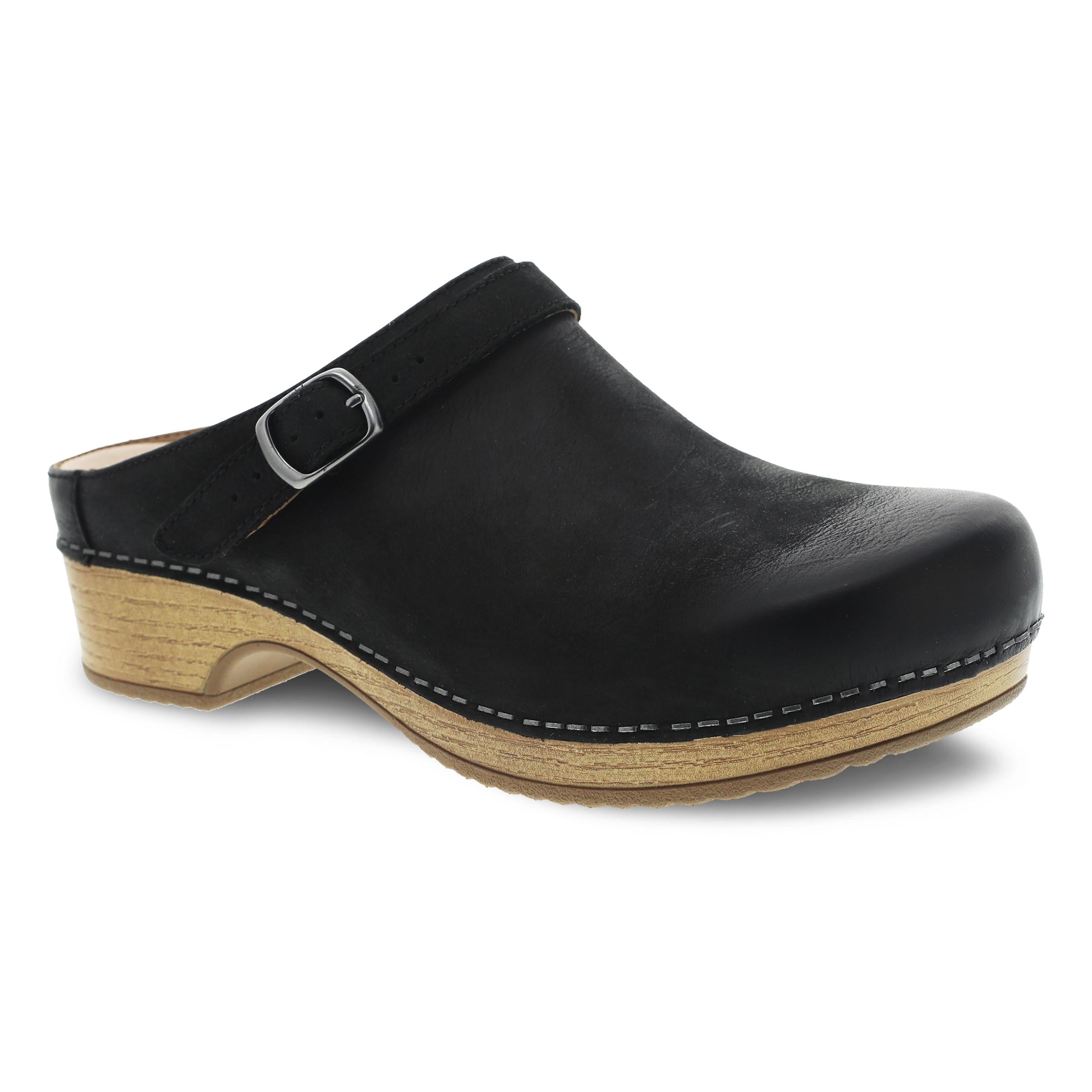 Black Burnished Nubuck Leather