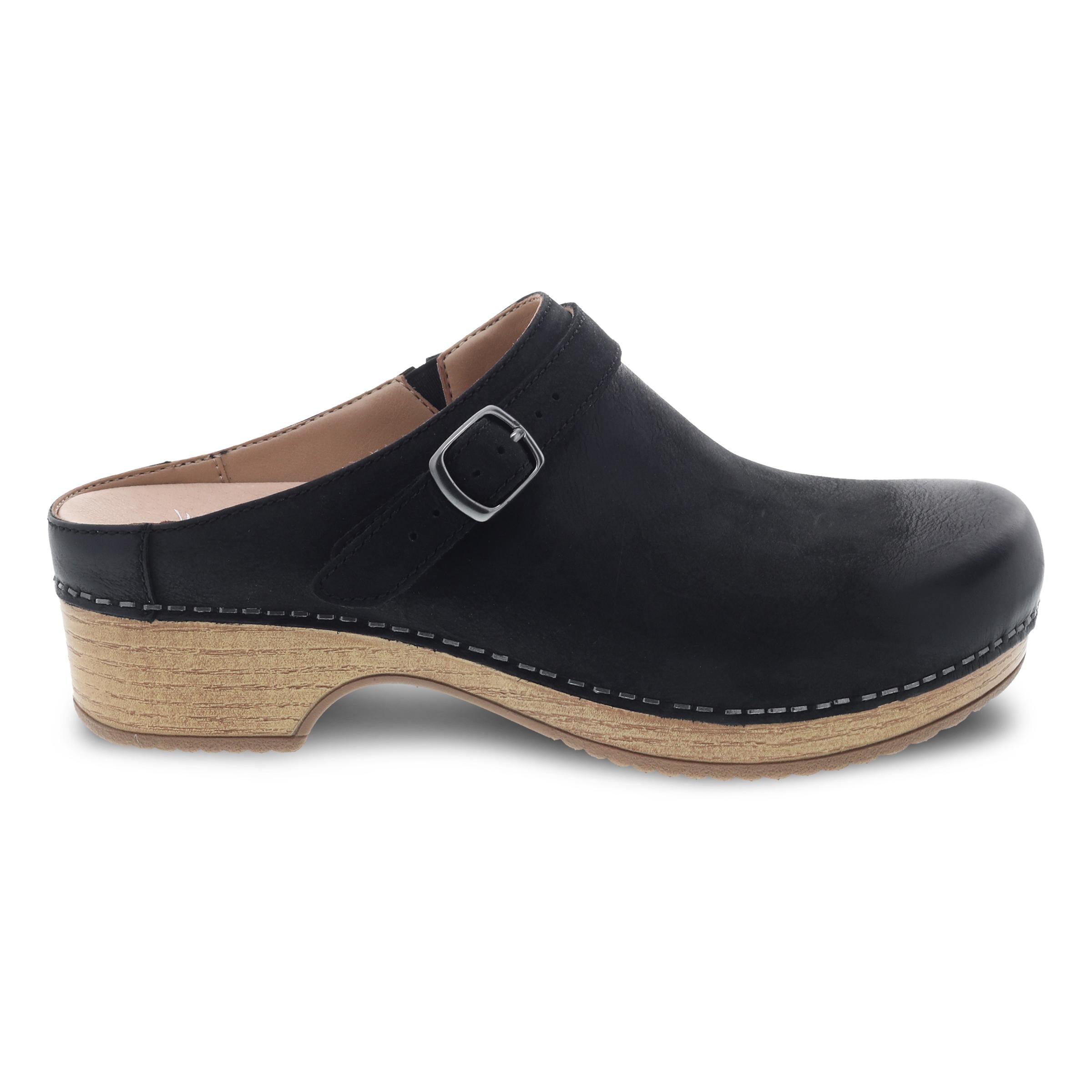 Black Burnished Nubuck Leather