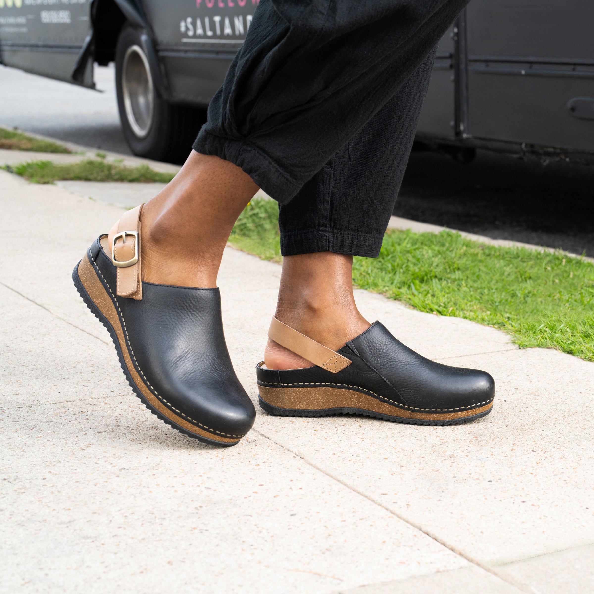 Merrin Black Waxy Milled Jeans