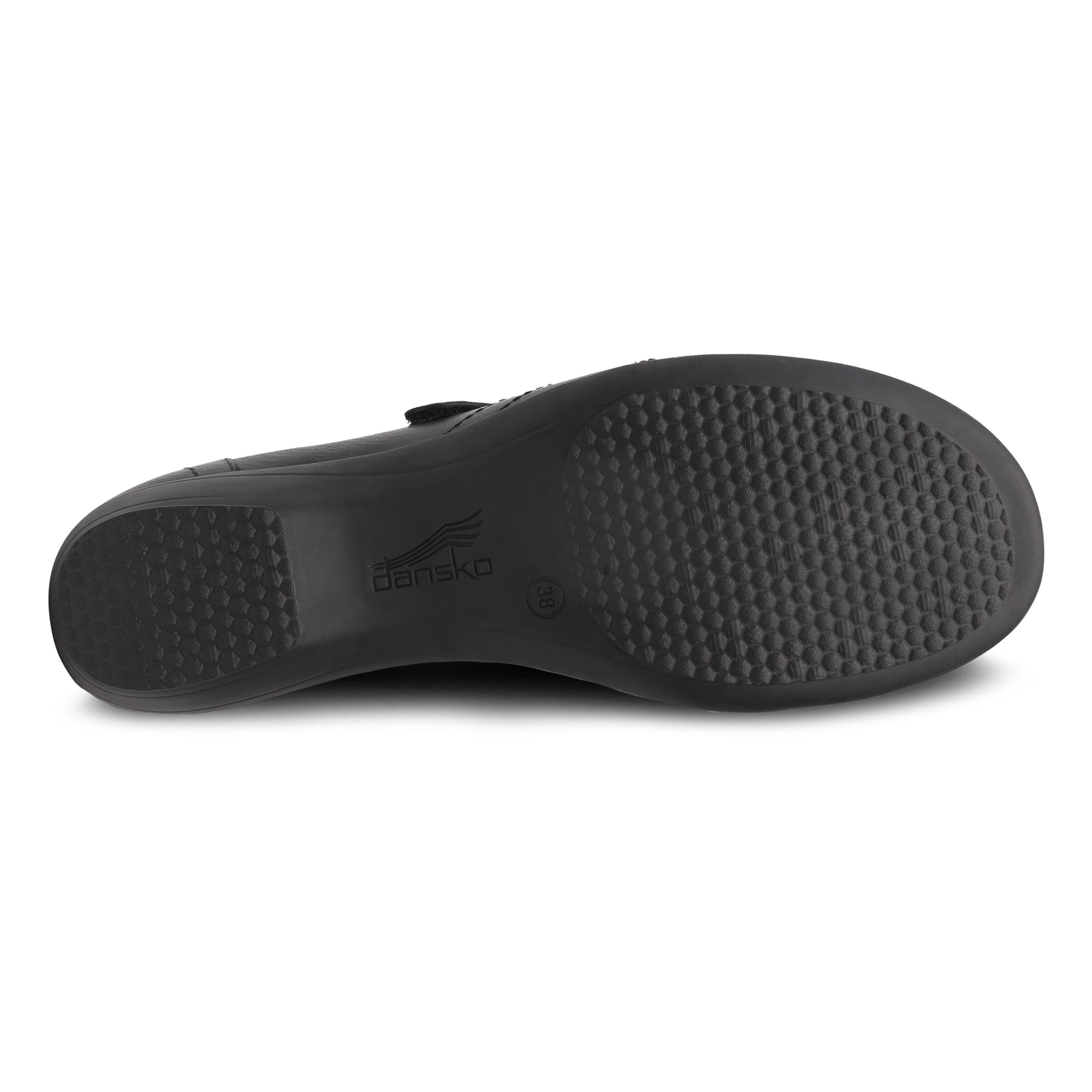 Franny Black Leather Wide Shoes