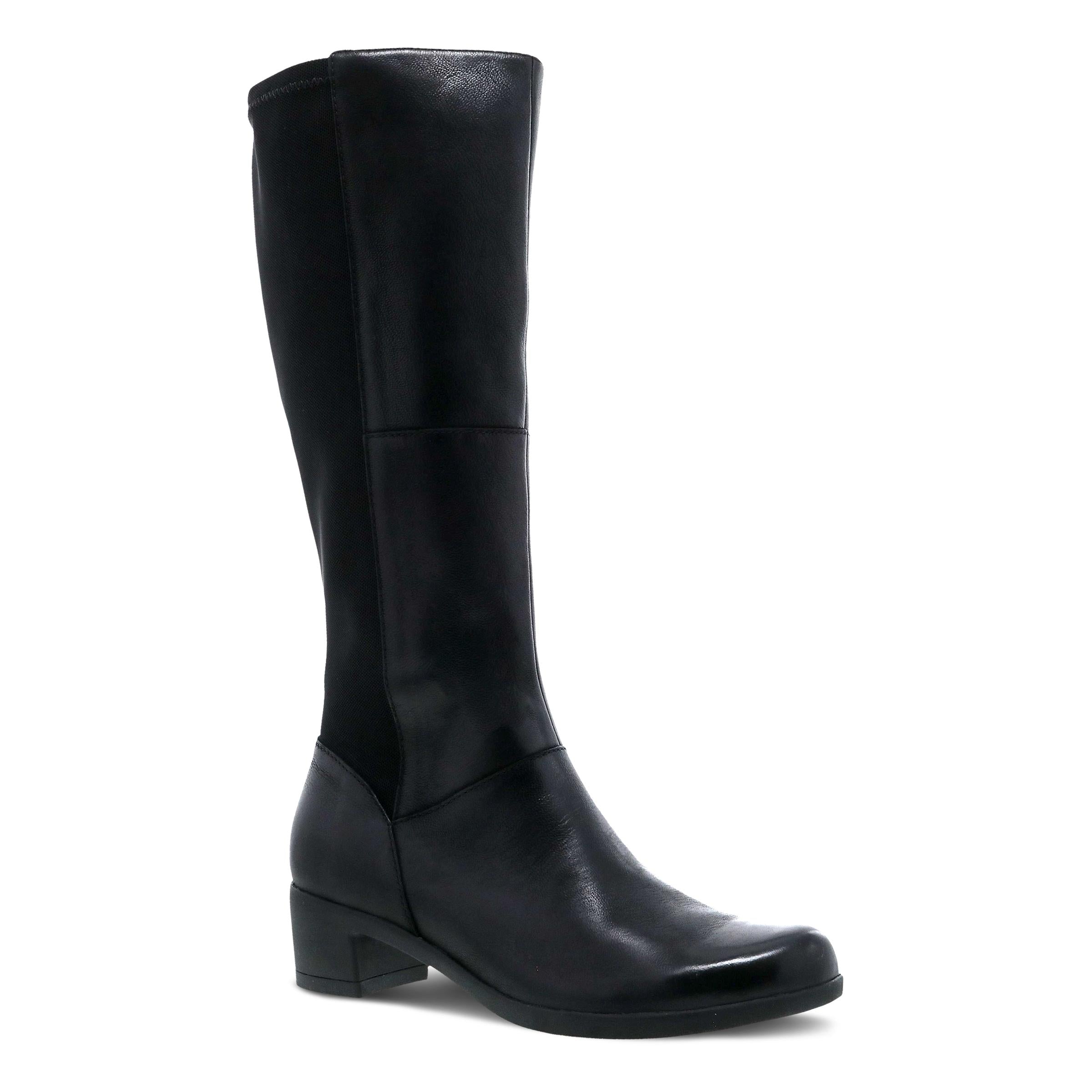 Celestine Black Nubuck Leather Shoes