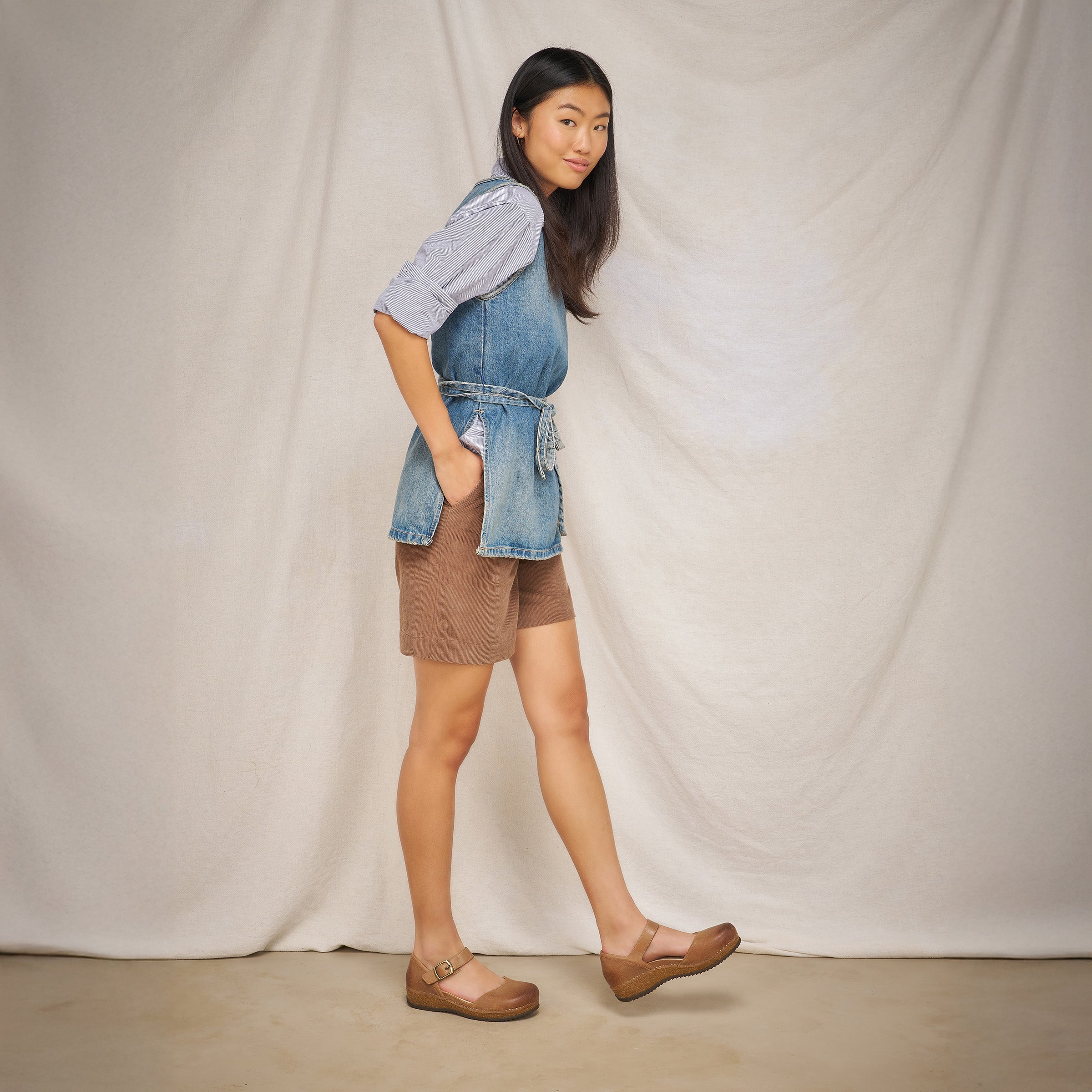 Burnished Suede Shoes by Mae Tan