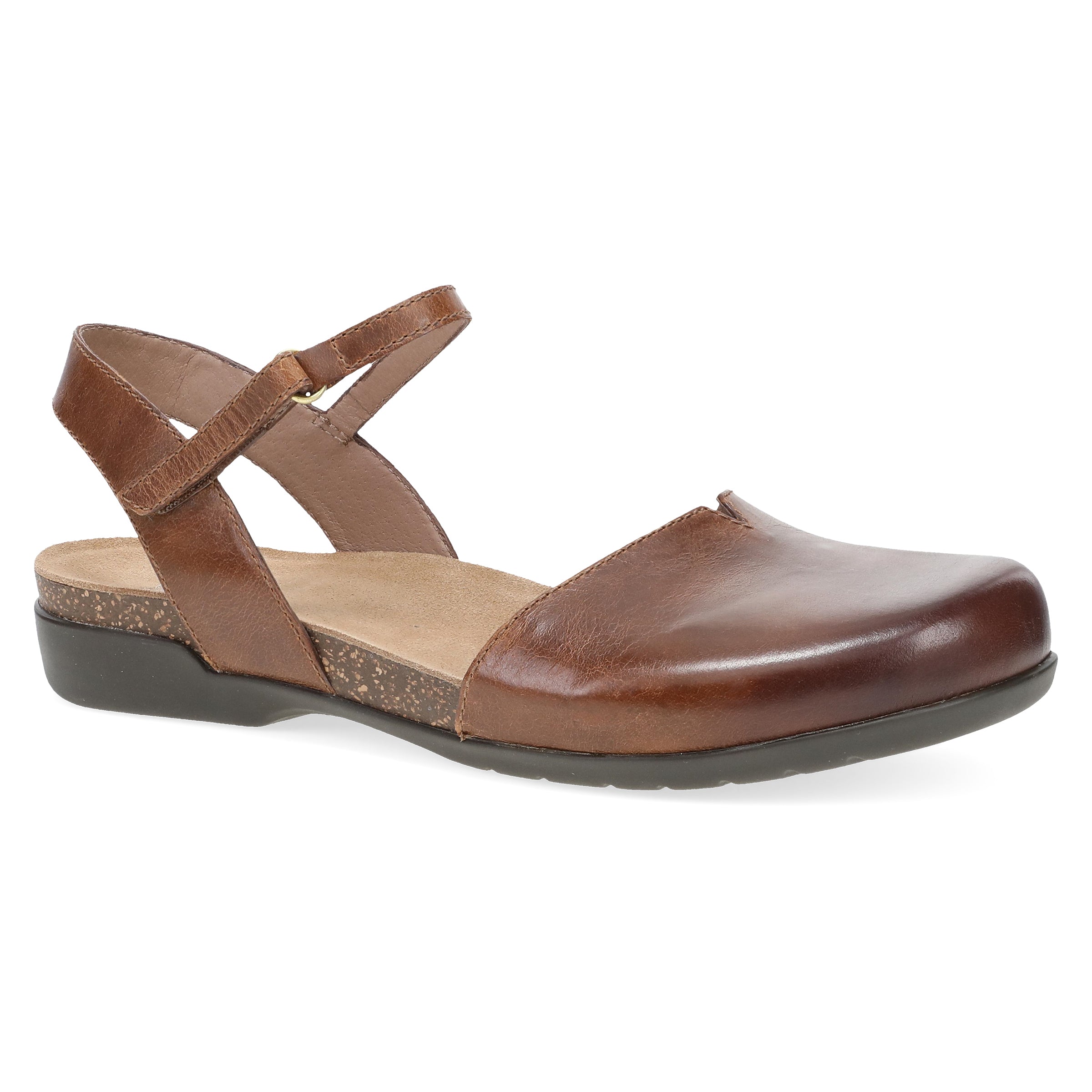 Rowan Tan Waxy Burnished Shoes for Men